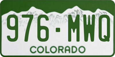 CO license plate 976MWQ