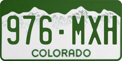 CO license plate 976MXH