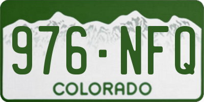 CO license plate 976NFQ