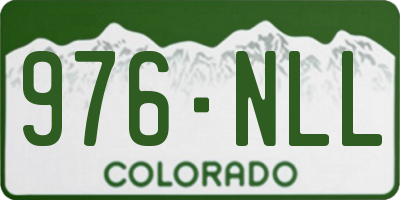 CO license plate 976NLL