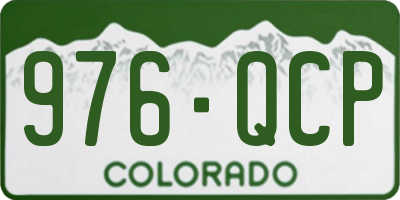 CO license plate 976QCP