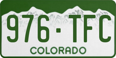 CO license plate 976TFC