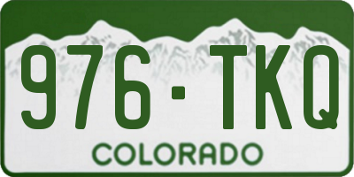 CO license plate 976TKQ