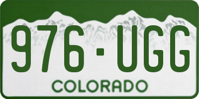 CO license plate 976UGG