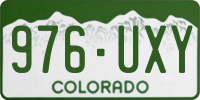 CO license plate 976UXY