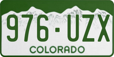 CO license plate 976UZX