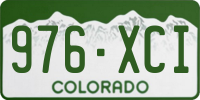 CO license plate 976XCI
