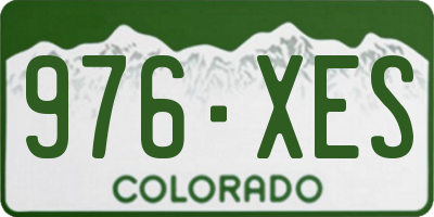 CO license plate 976XES