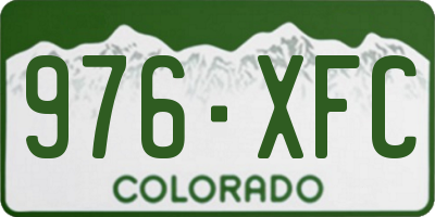 CO license plate 976XFC