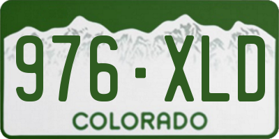 CO license plate 976XLD