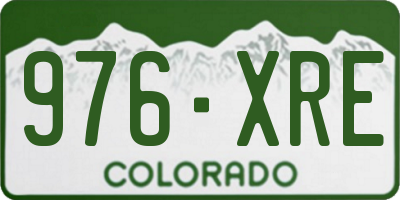 CO license plate 976XRE
