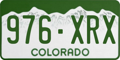 CO license plate 976XRX