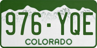 CO license plate 976YQE