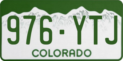 CO license plate 976YTJ