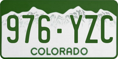 CO license plate 976YZC