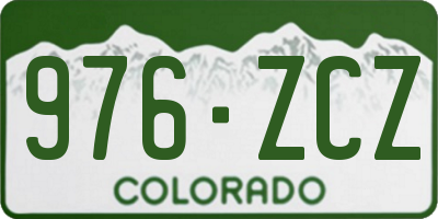 CO license plate 976ZCZ