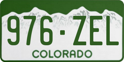 CO license plate 976ZEL