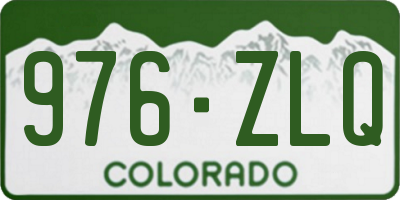 CO license plate 976ZLQ