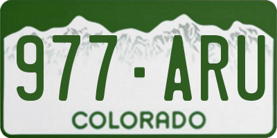 CO license plate 977ARU