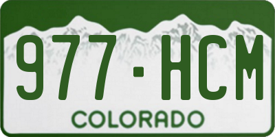 CO license plate 977HCM