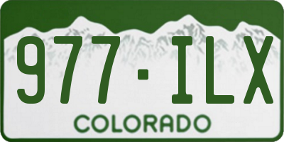 CO license plate 977ILX