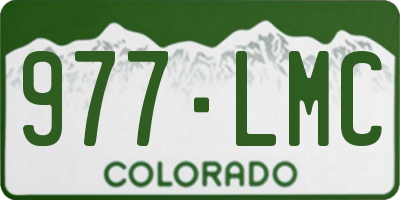 CO license plate 977LMC