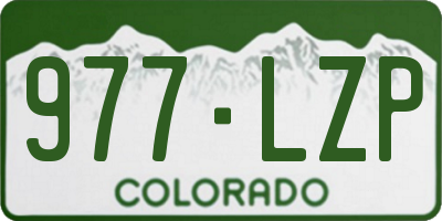 CO license plate 977LZP