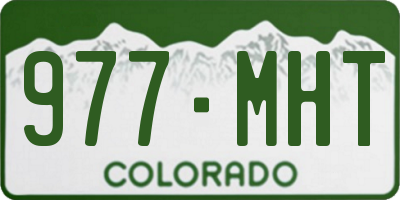 CO license plate 977MHT