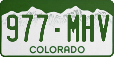 CO license plate 977MHV