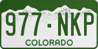 CO license plate 977NKP