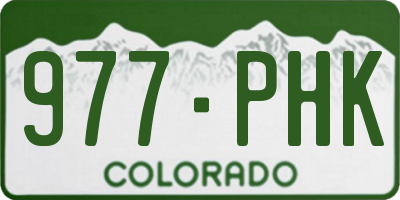 CO license plate 977PHK
