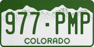 CO license plate 977PMP