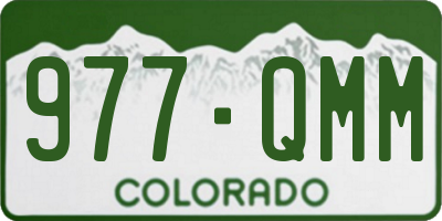 CO license plate 977QMM