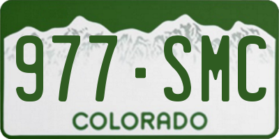 CO license plate 977SMC