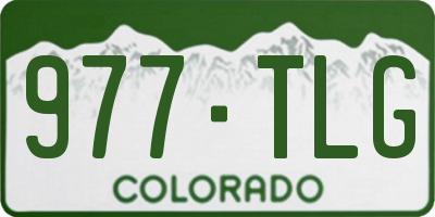 CO license plate 977TLG