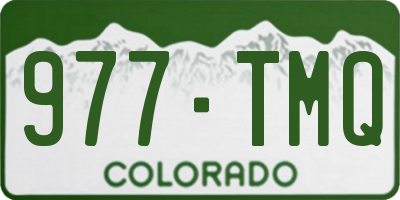 CO license plate 977TMQ