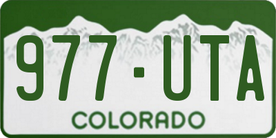 CO license plate 977UTA