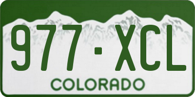 CO license plate 977XCL