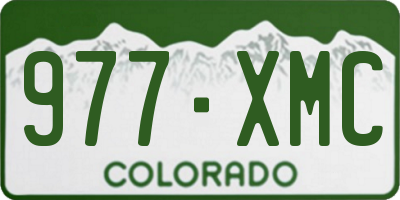 CO license plate 977XMC