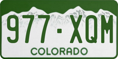 CO license plate 977XQM