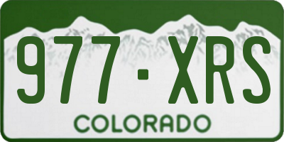 CO license plate 977XRS