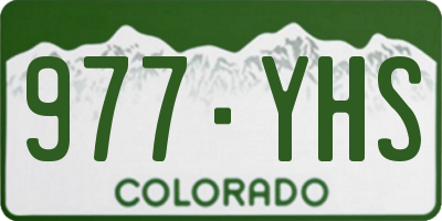 CO license plate 977YHS