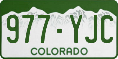CO license plate 977YJC
