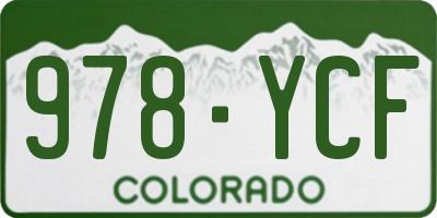 CO license plate 978YCF
