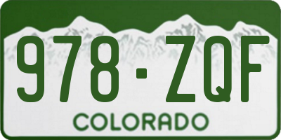 CO license plate 978ZQF