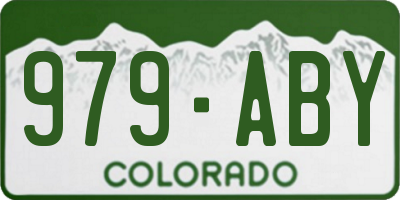 CO license plate 979ABY