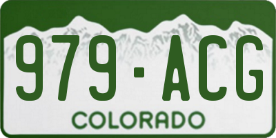 CO license plate 979ACG