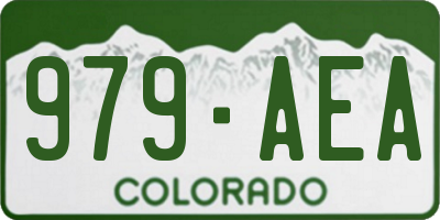 CO license plate 979AEA