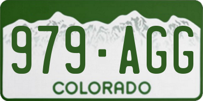 CO license plate 979AGG