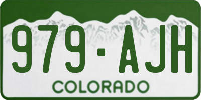 CO license plate 979AJH